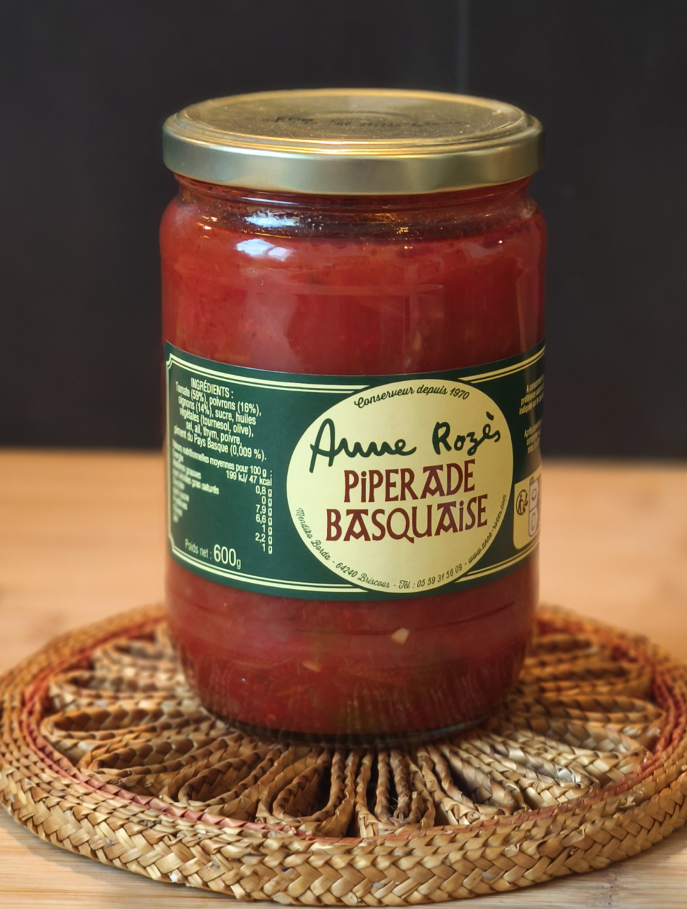 Piperade Basquaise (Bocal de 600 g)